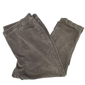 J. Jill Women's Brown Corduroy Dress Pants Plus Size 26 Solid